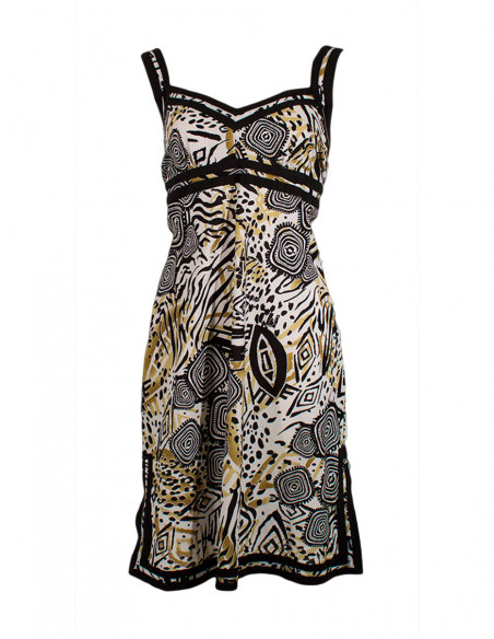 Robe courte coton imprimé