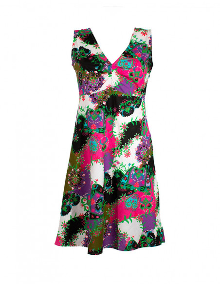 Cotton dress printed