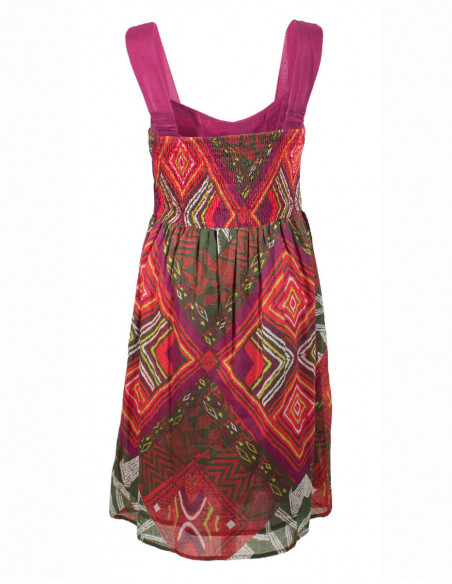 Robe courte à bretelle doublée