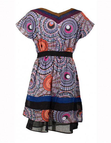 Dos de robe originale baba cool avec rosaces