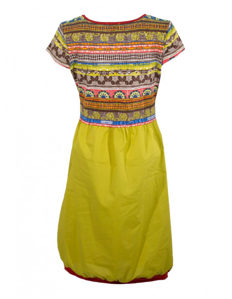 Robe courte effet ballon