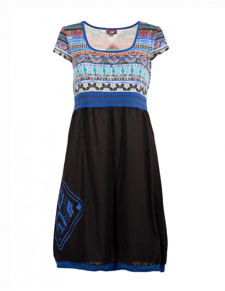 Robe courte effet ballon