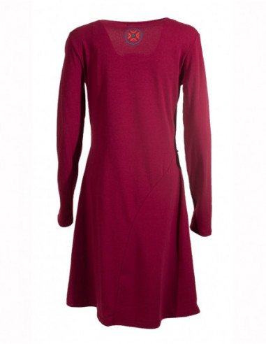 Robe évasée manches longues