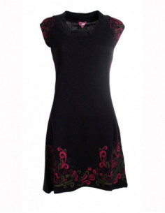 Robe maille manches courtes 2