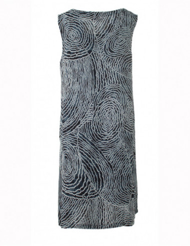 Dos de robe courte droite originale baba cool grise