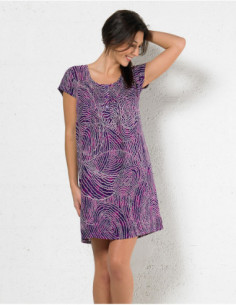 Robe droite ethnique baba cool