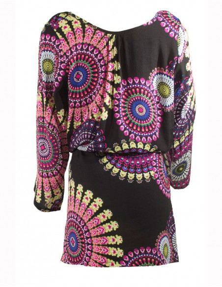 Robe courte manches longues