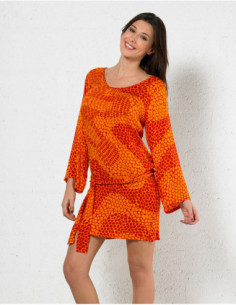 Robe courte ample féminine imprimé animal