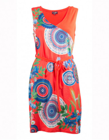 Mandala and flower dress