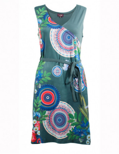 Mandala and flower dress