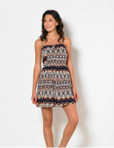 Minirobe originale baba cool à imprimé aztèque noir