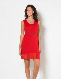 Robe courte patineuse original style aztèque