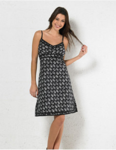 Robe courte trapèze originale imprimé baroque chic ethnique