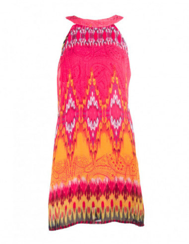 Robe courte ethnique baba cool motif africain
