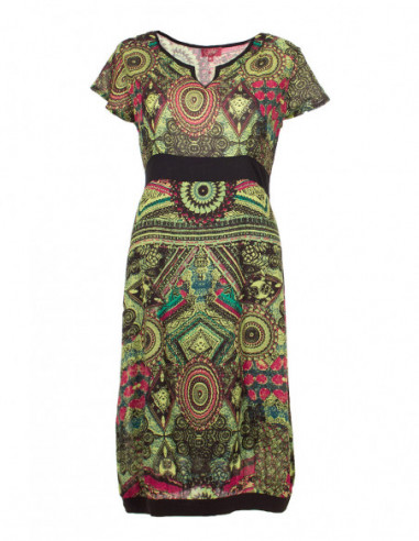 Cotton dress with lining