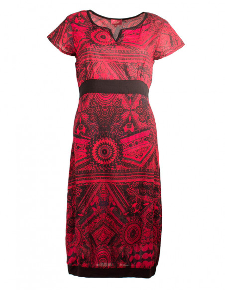 Cotton dress with lining