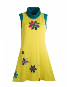 Robe à fleurs sans manche 2