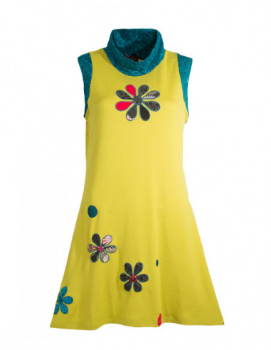 Robe à fleurs sans manche