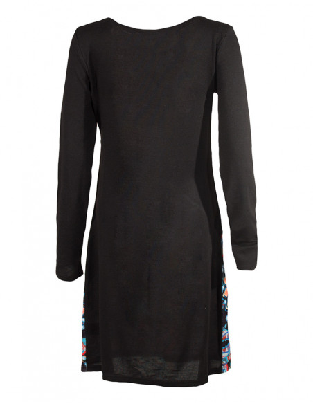 Robe noire effet croisé