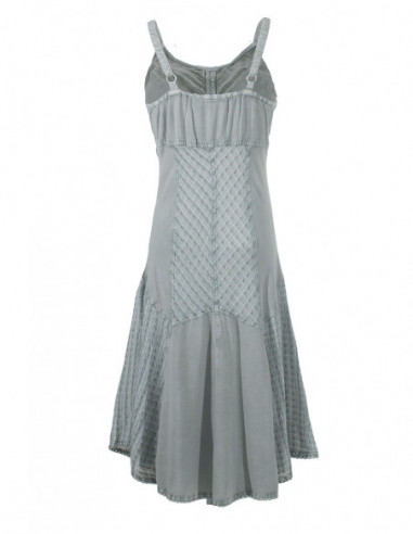 Robe brodée à bretelles fines