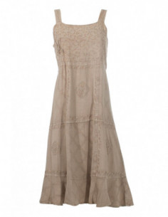 Robe ethnique originale avec broderies pour femme 2