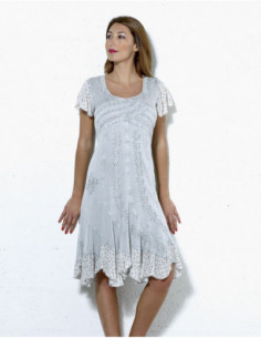 Stone washed summer dress