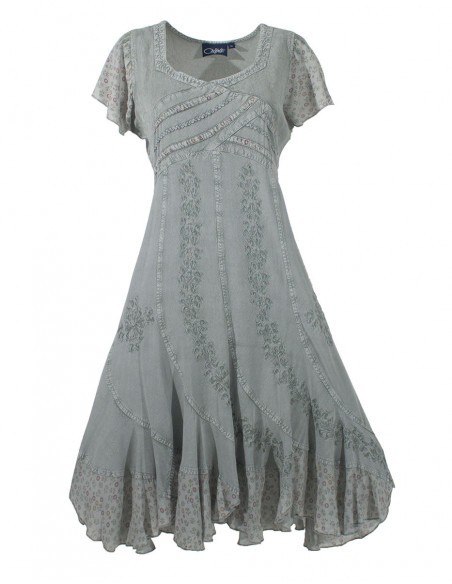 Stone washed summer dress