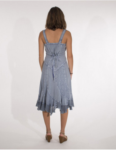 Robe mi longue viscose