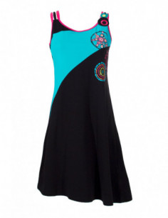 Robe asymétrique bicolore 2