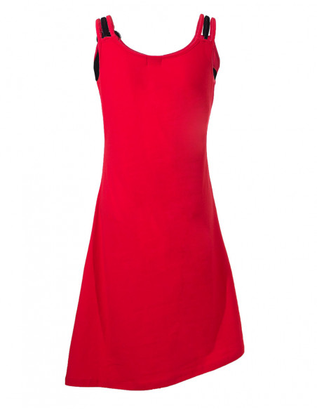 Robe asymétrique bicolore