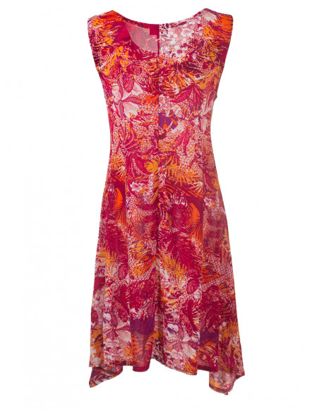 Dress with tropical print