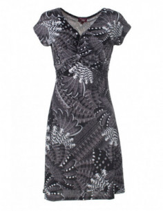 Robe courte près du corps avec imprimé original bleu 2