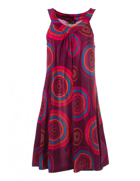 Robe fluide imprimé mandala