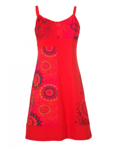 Robe patchwork imprimé mandala