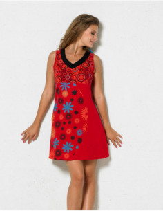 Embroidered short dress