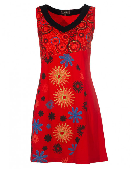 Embroidered short dress