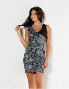 Robe sans manches motif...