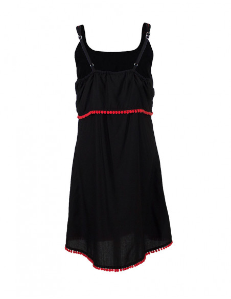 Modal dress with embroideries