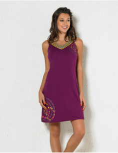 Mandala short plain dress