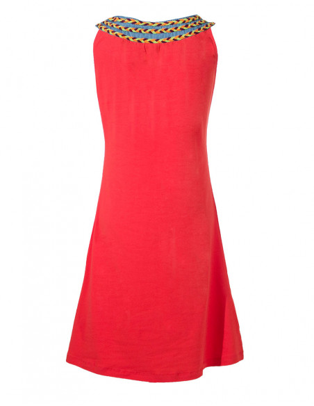 Mandala short plain dress