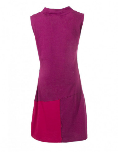 Colorful patchwork short dress