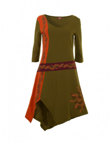 Robe médiévale asymétrique originale pour femme
