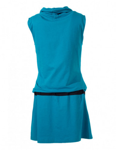 Sportswear dress with ethnic print