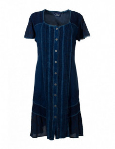 Robe courte imprimée et brodée 2