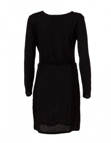 Black and white ethnic pattern dress