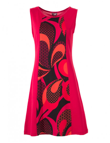 Sleeveless fine knitted dress