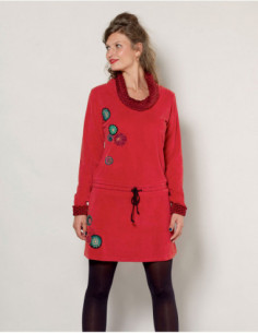 Warm dress with long sleeves