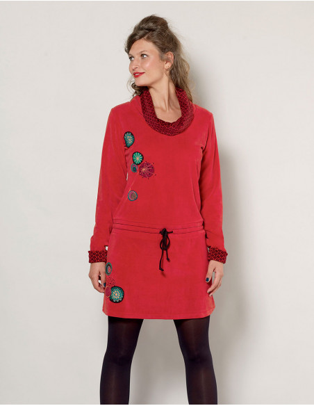 Warm dress with long sleeves