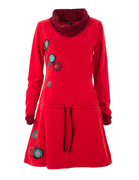 Warm dress with long sleeves
