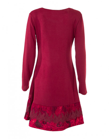 Fine lace knitted dress